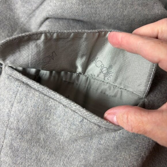 Vintage Lacrosse Mens Camel Hair Gray Blazer 42L Made In USA Lined Flaws - Picture 10 of 12